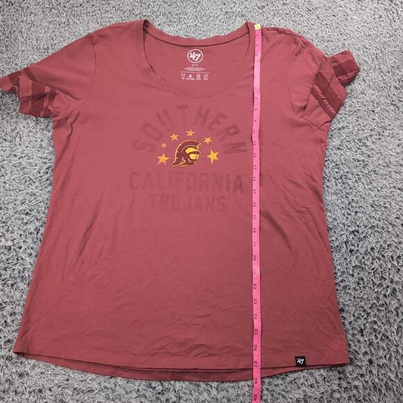 USC Trojans Shirt Adult Extra Large Red University Southern Cal NCAA Graphic Tee - Picture 4 of 6